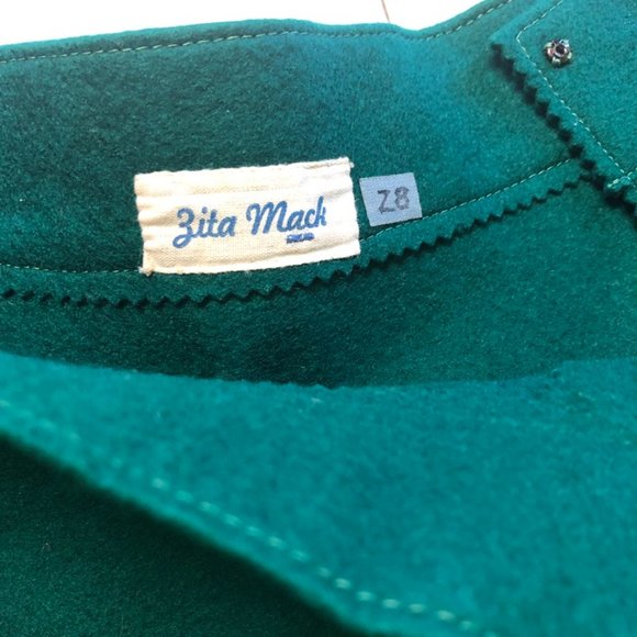 Real 50s wool felt circle skirt. Clean. Impeccable. - Picture 10 of 10